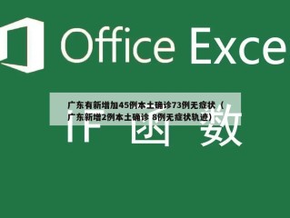 广东有新增加45例本土确诊73例无症状（广东新增2例本土确诊 8例无症状轨迹）